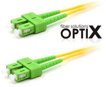 Adatkábel OPTIX SC/APC-SC/APC optikai patch cord 09/125 3 m G657A