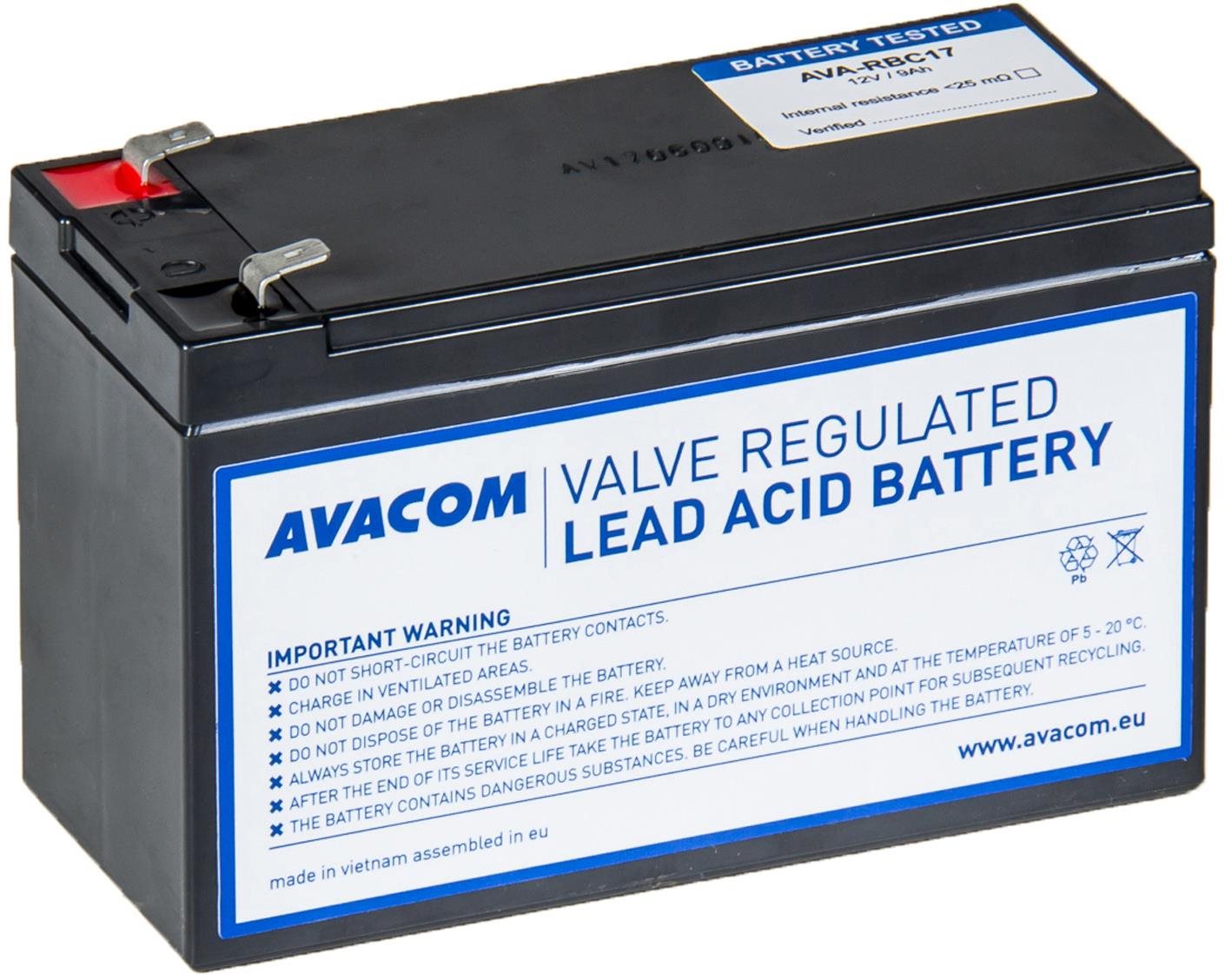Akkumulátor szünetmentes tápegységhez Avacom RBC17 - csere APC helyett