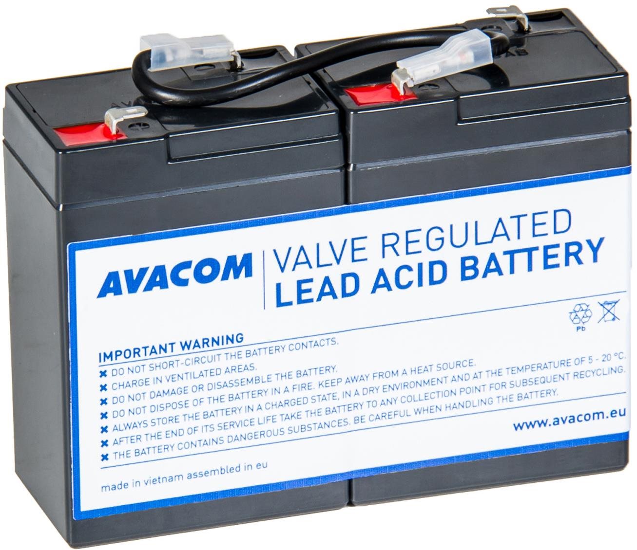 Akkumulátor szünetmentes tápegységhez Avacom csere az RBC1 - UPS akkumulátorhoz