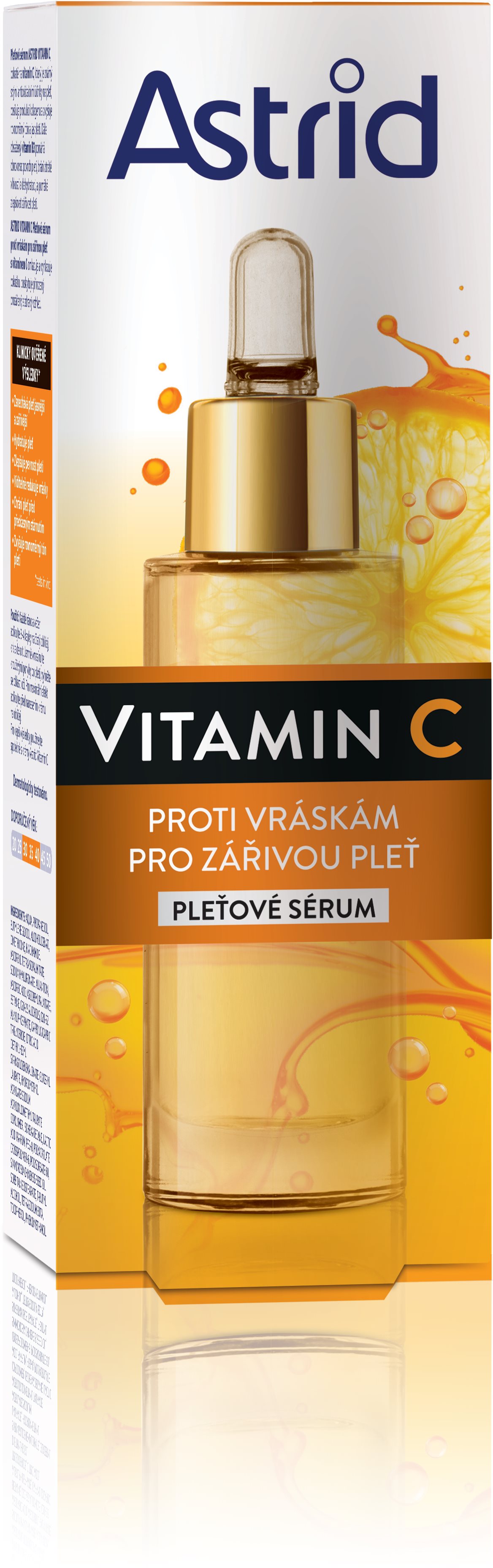 Arcápoló szérum ASTRID C-vitamin ránctalanító szérum ragyogó bőrre 30 ml