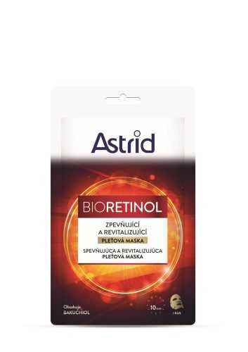 Arcpakolás ASTRID Bioretinol Feszesítő és revitalizáló textilmaszk 20 ml