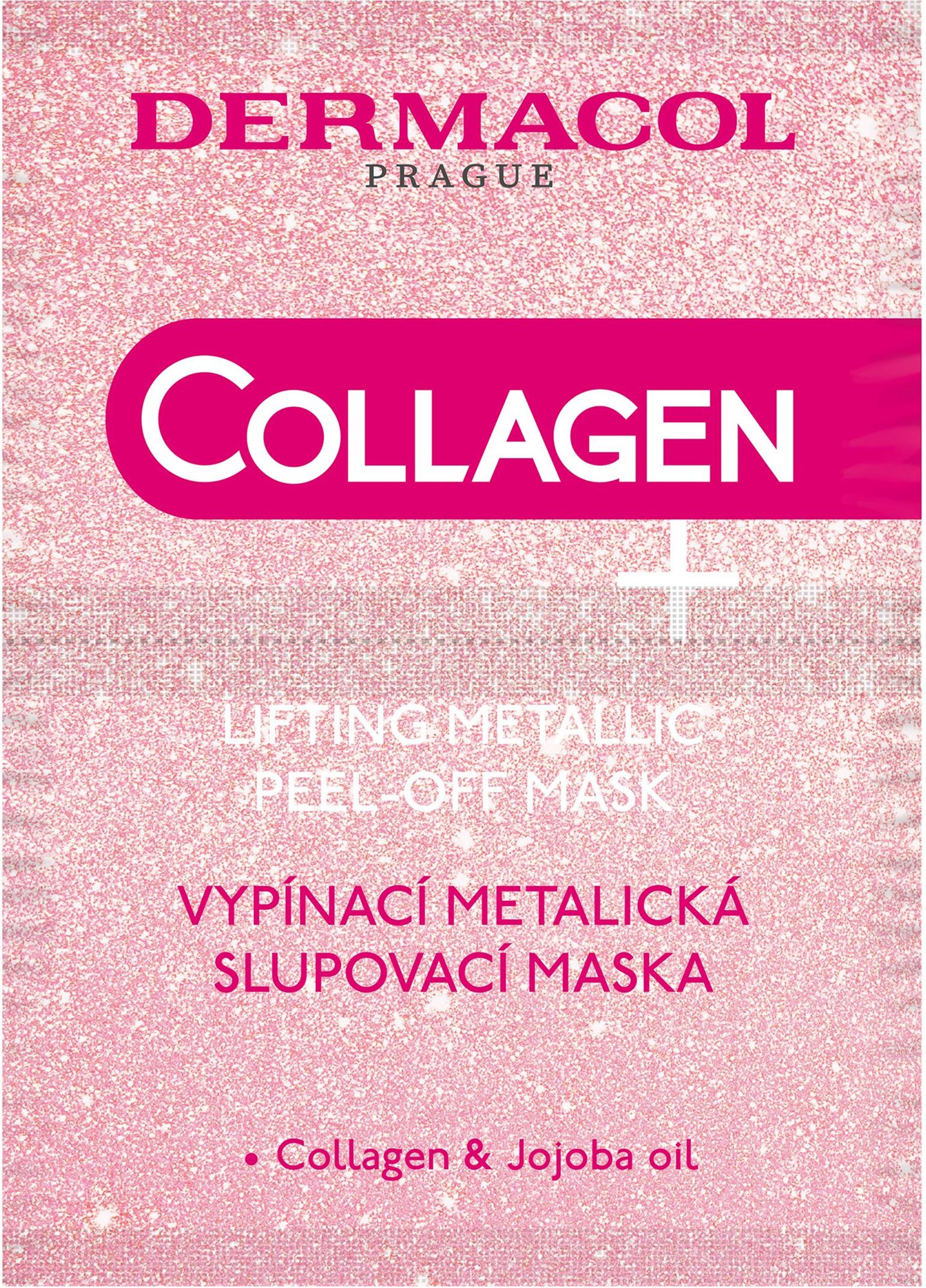 Arcpakolás DERMACOL Collagen plus lifting peel off mask 2x 7