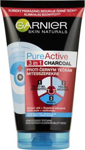 Arcpakolás GARNIER PureActive 3in1 Charcoal 150 ml