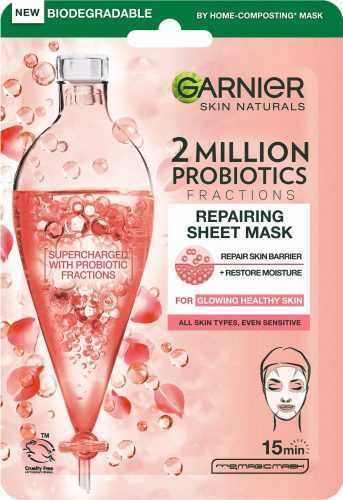 Arcpakolás GARNIER Skin Naturals Regeneráló textilmaszk probiotikummal gazdagítva