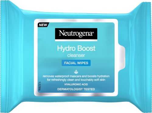 Arctörlő kendő NEUTROGENA HydroBoost Cleanser Facial Wipes