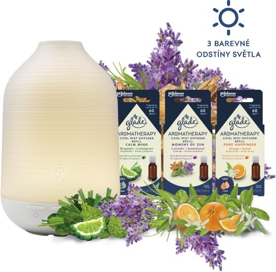 Aroma diffúzor GLADE Aromatherapy Cool Mist Diffuser Moment of Zen 17