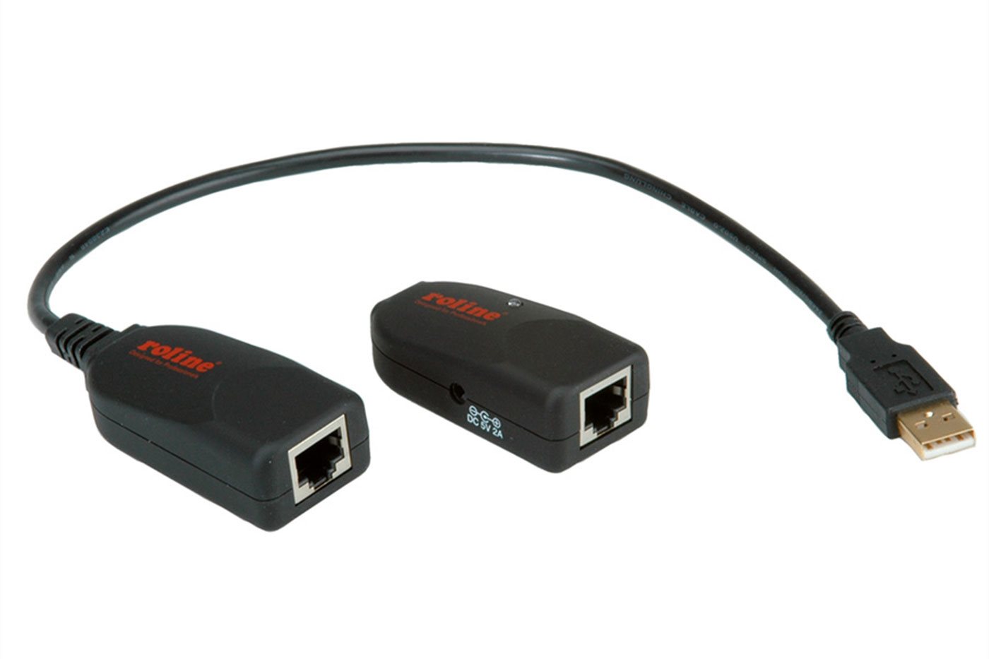 Átalakító Roline USB 2.0 bővítő TP-n keresztül