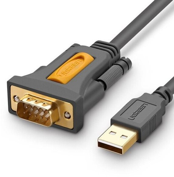 Átalakító Ugreen USB 2.0 to RS-232 COM Port DB9 (M) Adapter Cable Szürke 1