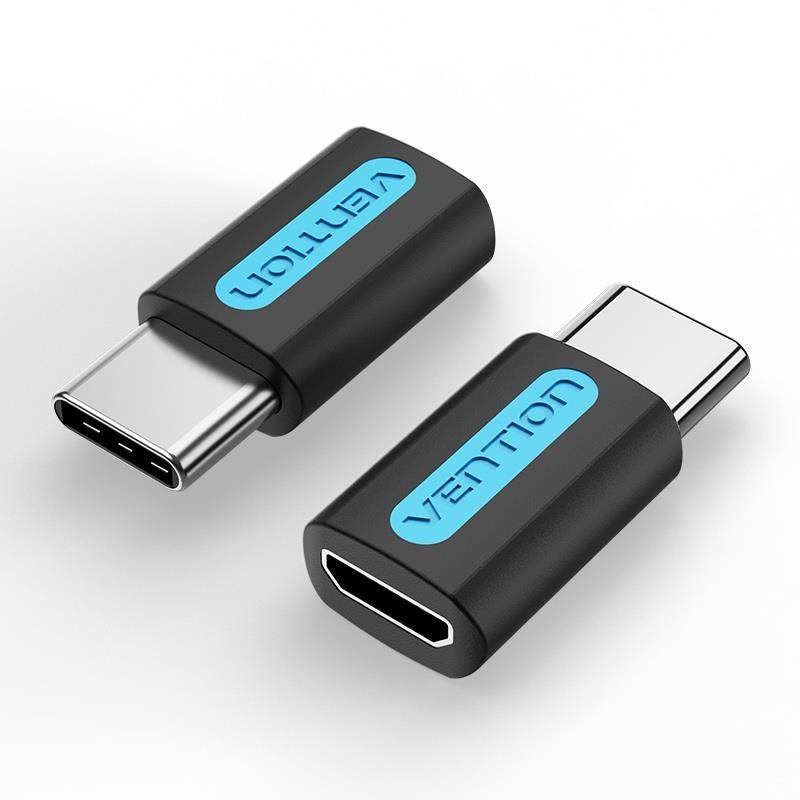 Átalakító Vention USB-C (M) to Micro USB 2.0 (F) OTG Adapter Black PVC Type