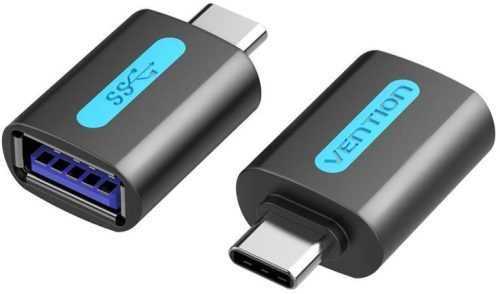 Átalakító Vention USB-C to USB 3.0 Female OTG Adapter Black PVC Type