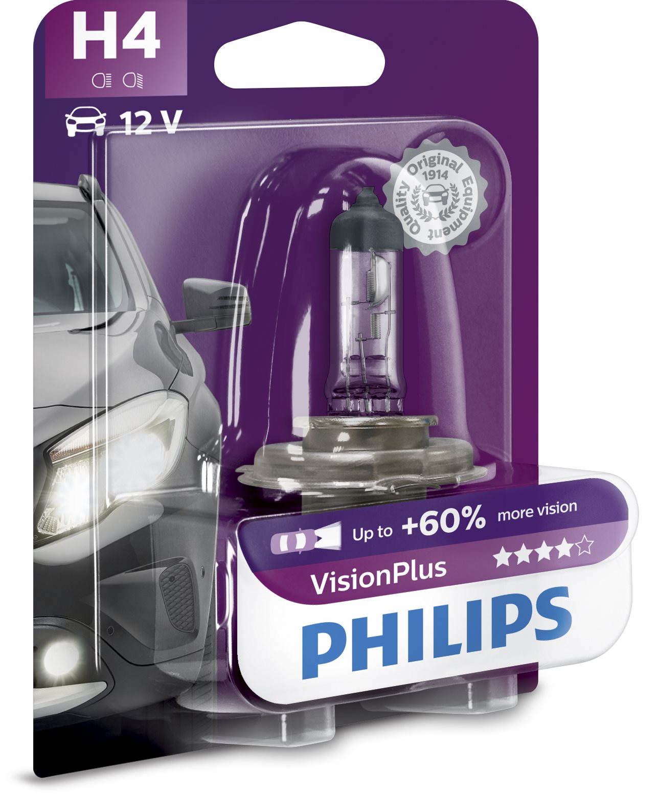 Autóizzó PHILIPS H4 VisionPlus