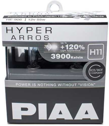 Autóizzó PIAA Hyper Arros 3900K H11 - 120 százalékkal fényesebb