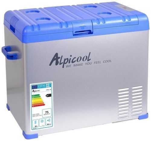 Autós hűtőláda Alpicool Autós hűtőtáska kompresszorral 50L 230/24/12V -20°C