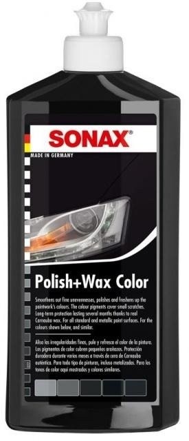 Autóviasz SONAX Polír & Wax COLOR fekete