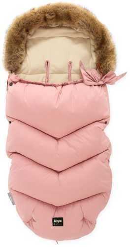 Babakocsi bundazsák Zopa Fluffy téli lábzsák - rózsaszín