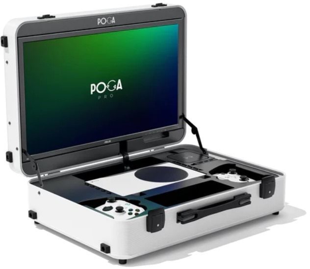 Bőrönd POGA Pro - Xbox Series LCD monitorral  - Utazótáska játékkonzolokhoz