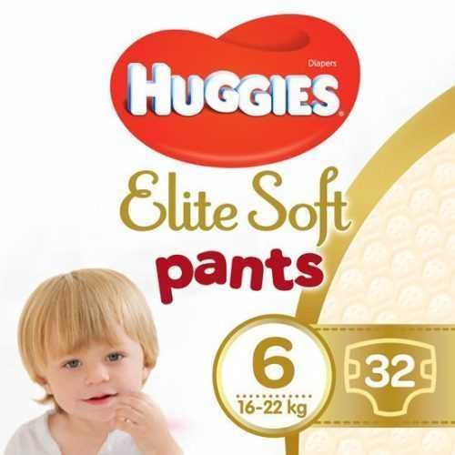 Bugyipelenka HUGGIES Elite Soft Pants XXL 6 Mega Box (32 db)