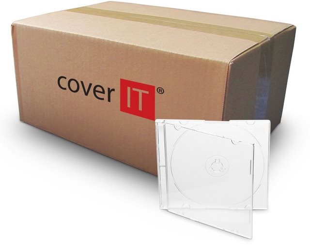 CD/DVD tok Vékony doboz 1db - tiszta (átlátszó)