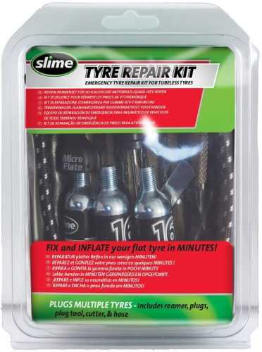 Defektjavító készlet Slime kanócos javító készlet CO2-vel - Tyre Repair Kit