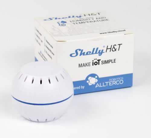 Detektor Shelly HT akkumulátor hőmérséklet- és páratartalom szenzor
