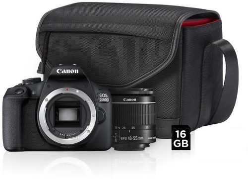 Digitális fényképezőgép Canon EOS 2000D + EF-S 18-55 mm f/3.5-5.6 IS II Value Up Kit