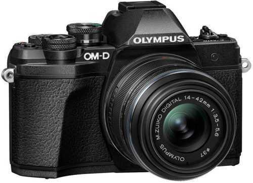 Digitális fényképezőgép Olympus OM-D E-M10 Mark III S + 14–42 mm f/3.5–5.6 II R fekete