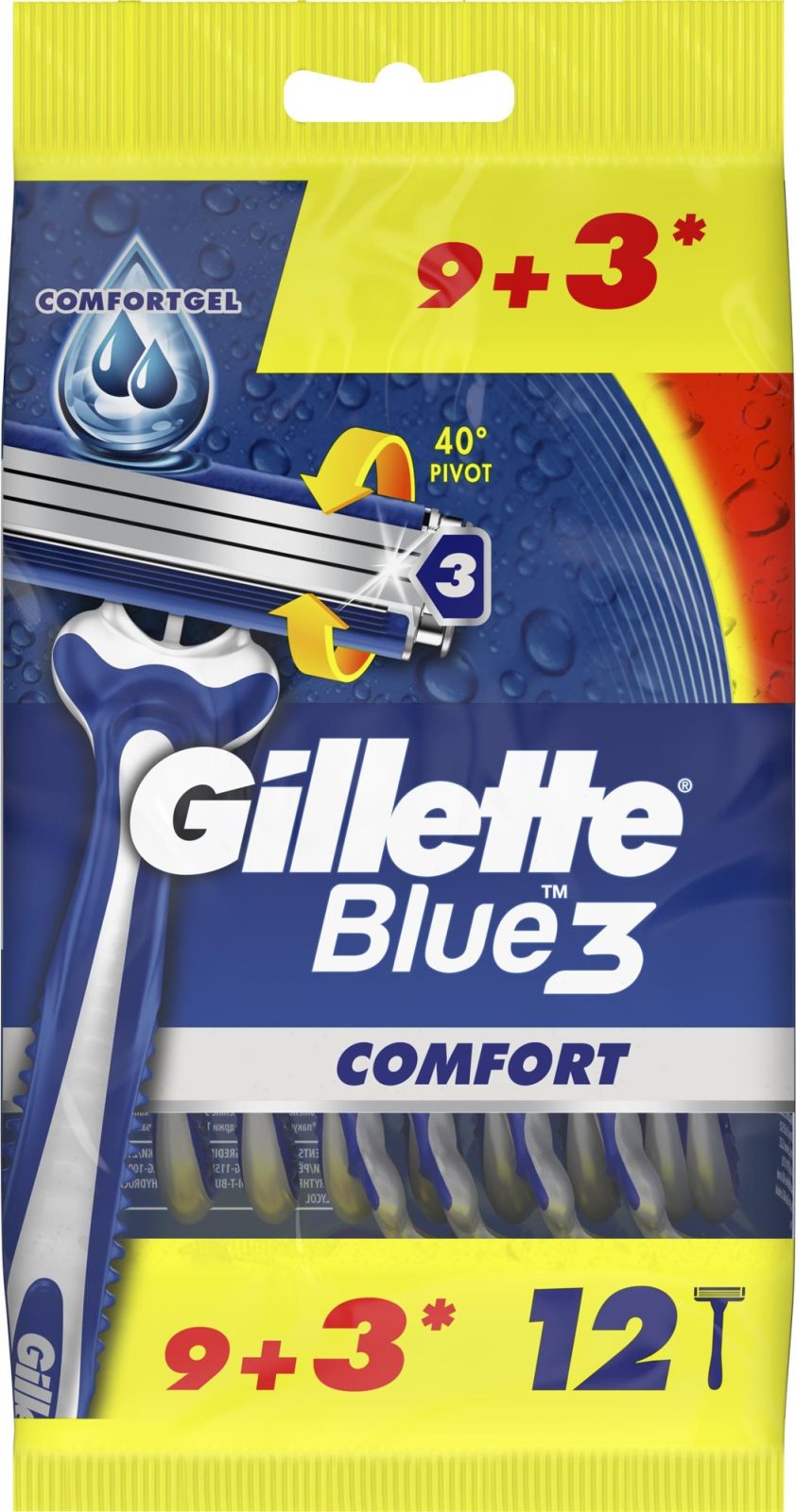 Eldobható borotva GILLETTE Blue3 Comfort 12 db