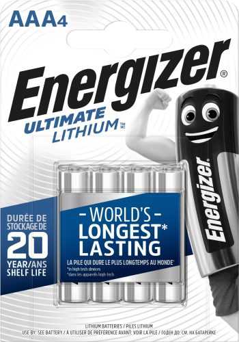 Eldobható elem Energizer Ultimate Lithium AAA/4