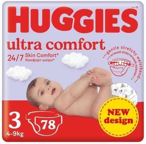 Eldobható pelenka HUGGIES Ultra Comfort Jumbo 3 (78 db)