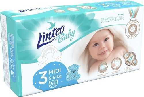 Eldobható pelenka LINTEO Baby Premium MIDI (5-9 kg) 54 db