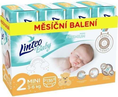 Eldobható pelenka LINTEO Baby Premium MINI (3-6 kg) 136 db