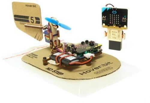 Elektromos építőkészlet Micro:bit programozható Hover:bit légpárnás hajó