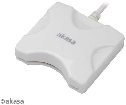 Elektronikus személyi igazolvány olvasó AKASA Smart kártyaolvasó (e-személyi) - fehér / AK-CR-03WHV2