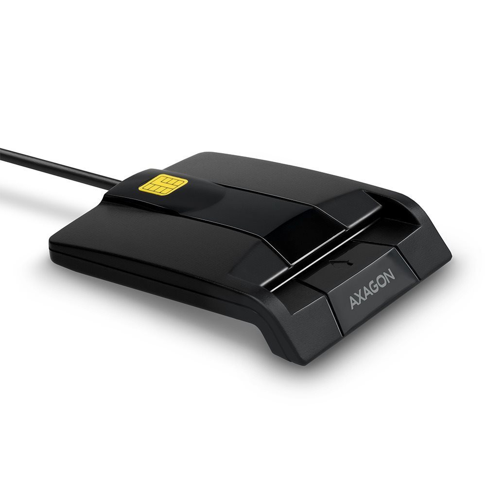 Elektronikus személyi igazolvány olvasó AXAGON CRE-SM3 USB Smart card FlatReader