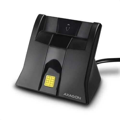 Elektronikus személyi igazolvány olvasó AXAGON CRE-SM4 USB Smart card StandReader
