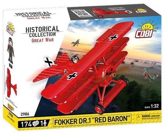 Építőjáték Cobi 2986 Fokker Dr. I Red Baron