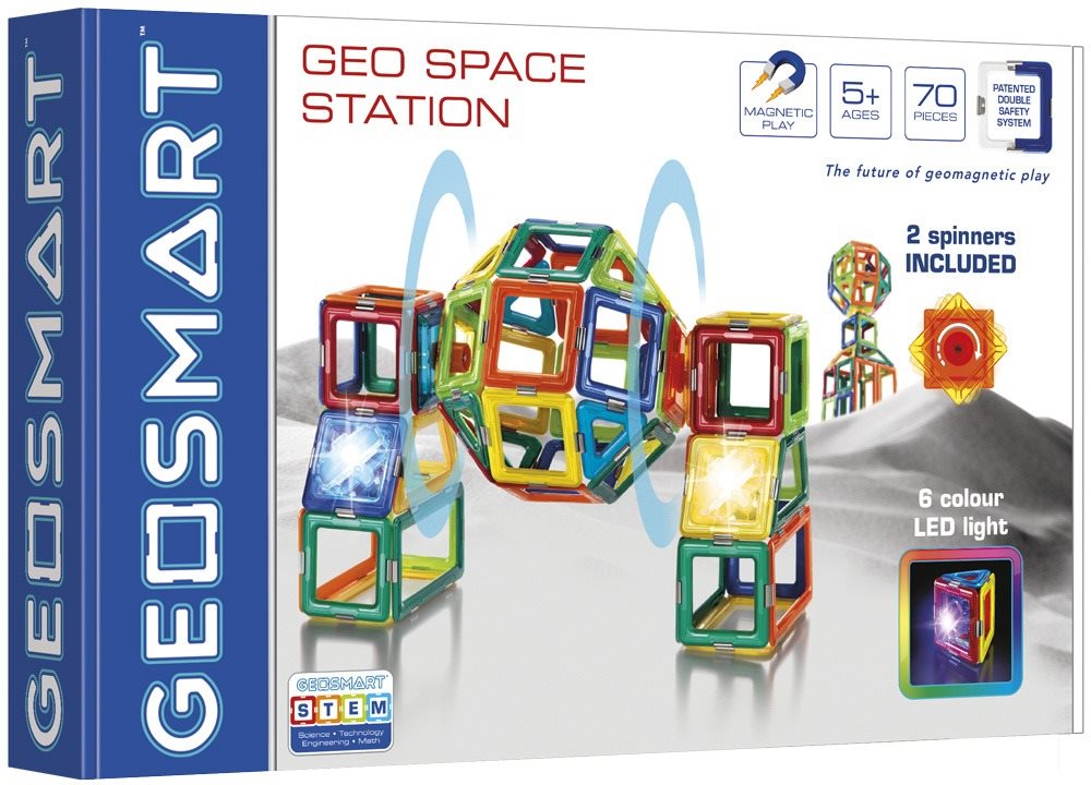 Építőjáték GeoSmart - GeoSpace Station - 70 db