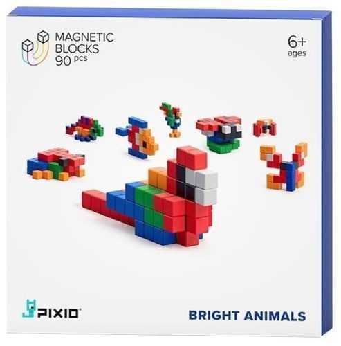 Építőjáték Pixio Bright Animals Smart mágneses
