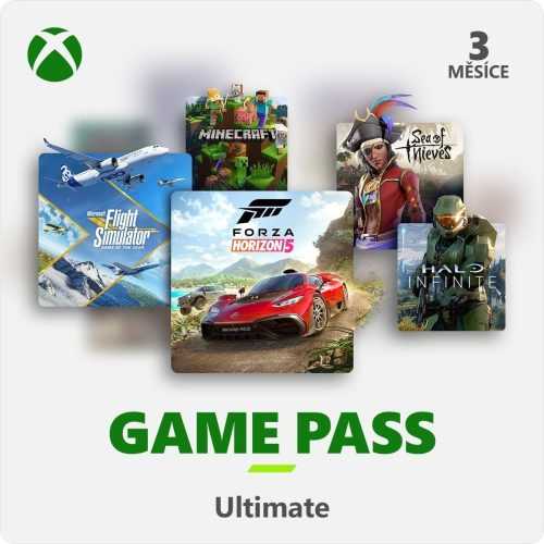 Feltöltőkártya Xbox Game Pass Ultimate - 3 hónapos előfizetés