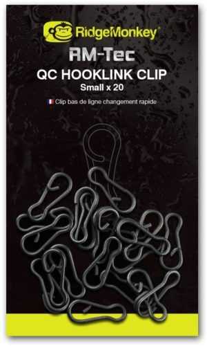 Féreghorog RidgeMonkey RM-Tec Quick Change Hooklink Clip Small 20 db