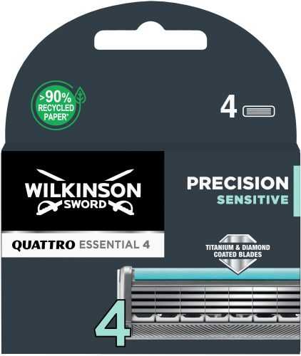 Férfi borotvabetét WILKINSON Quattro Essential Precision Sensitive 4 darab