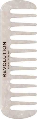 Fésű REVOLUTION HAIRCARE Natural Curl Wide Tooth Comb White