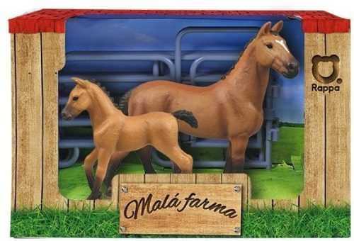 Figura Rappa készlet 2 db barna ló fehér folttal