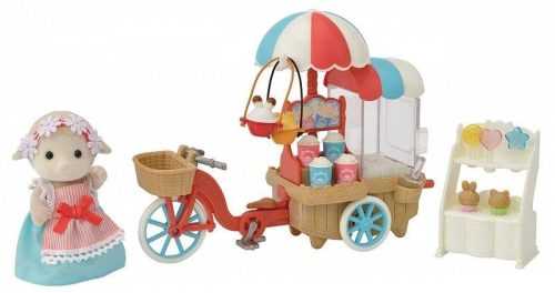 Figura kiegészítő Sylvanian Family Popcorn mozgóárus jármű báránnyal