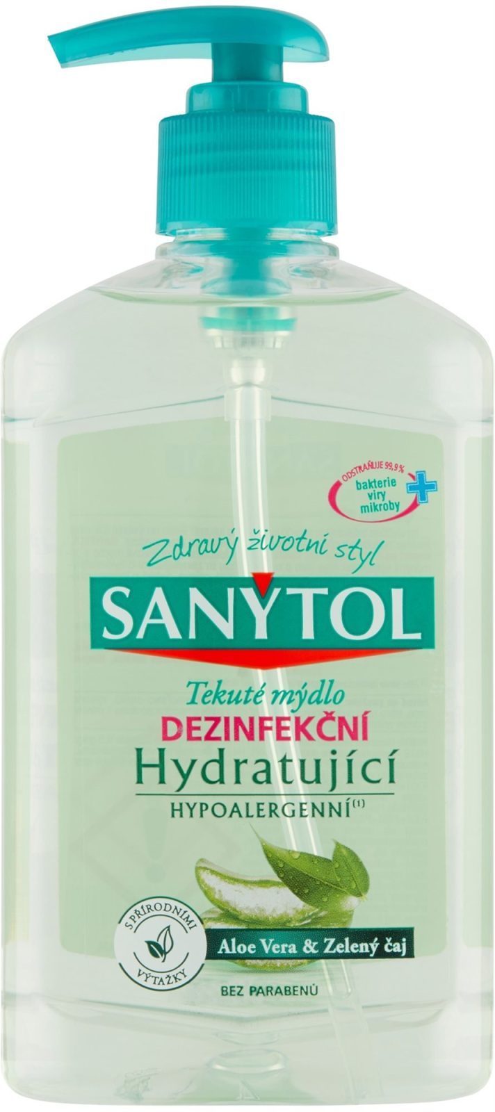 Folyékony szappan SANYTOL fertőtlenítő és hidratáló szappan 250 ml