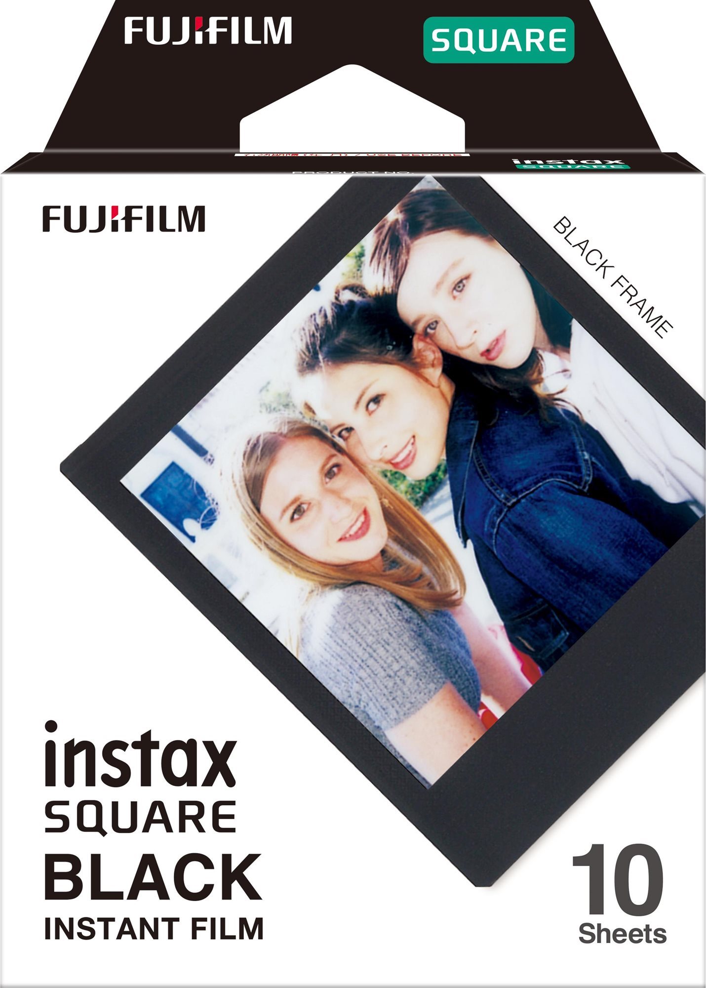 Fotópapír FujiFilm film Instax square Black frame 10 db