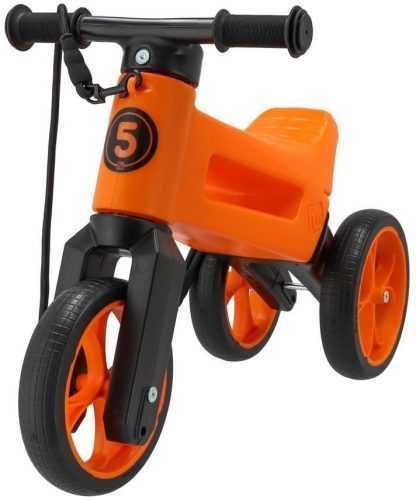 Futóbicikli Teddies FUNNY WHEELS Rider SuperSport futóbicikli narancssárga 2 az 1-ben + heveder