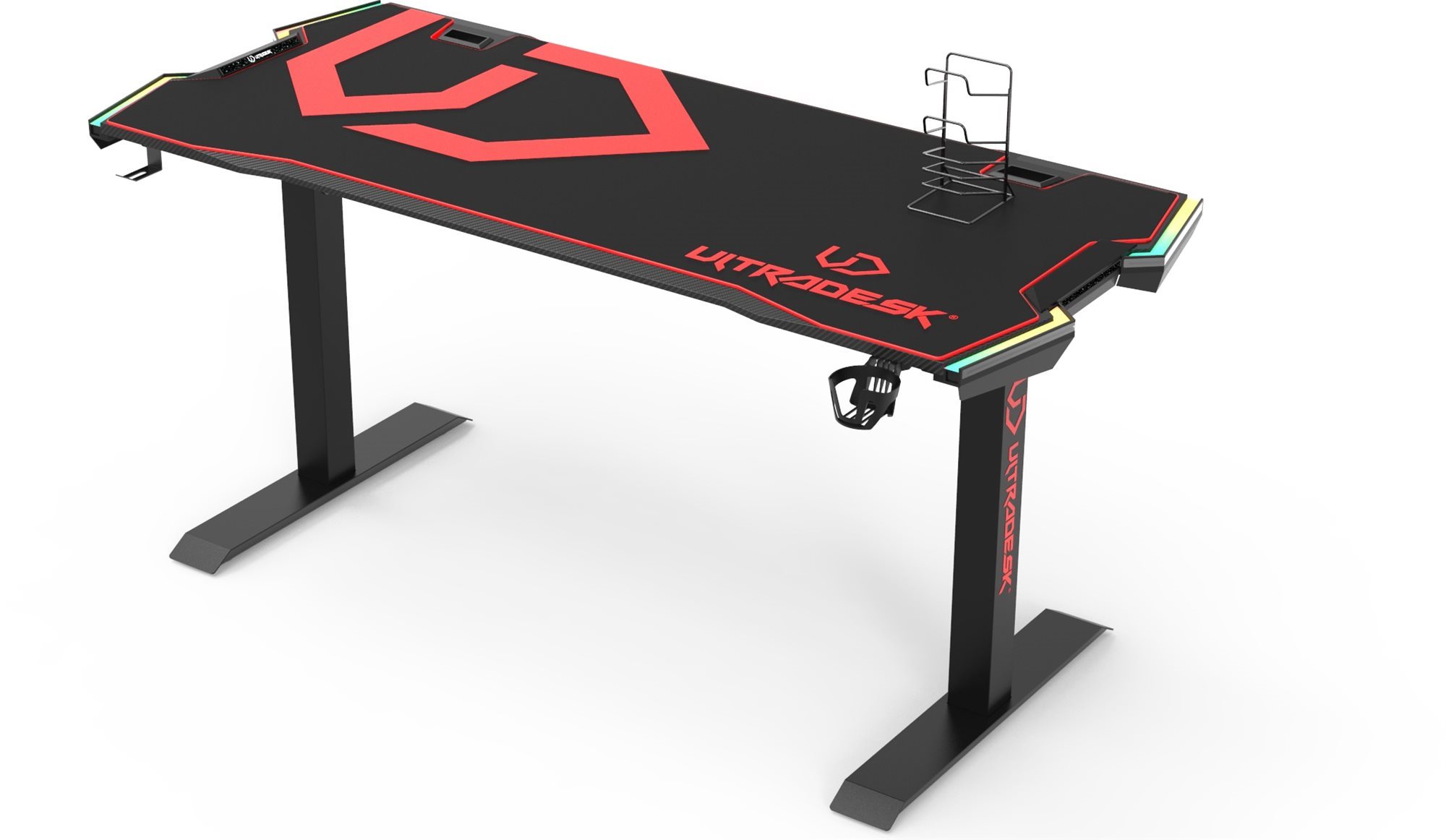 Gaming asztal ULTRADESK FORCE piros