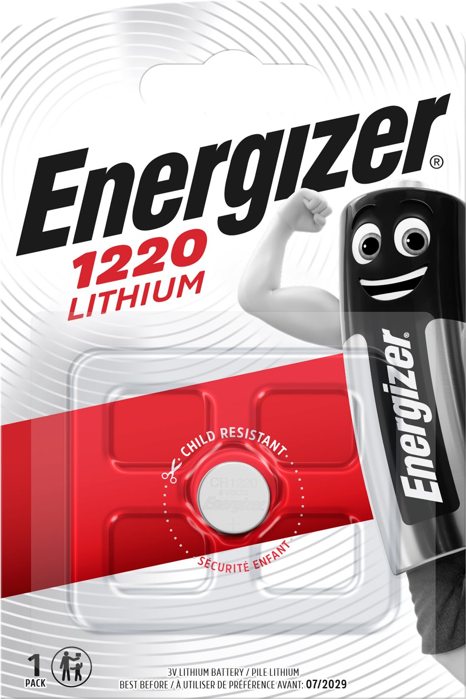 Gombelem Energizer Lithium gombelem CR1220