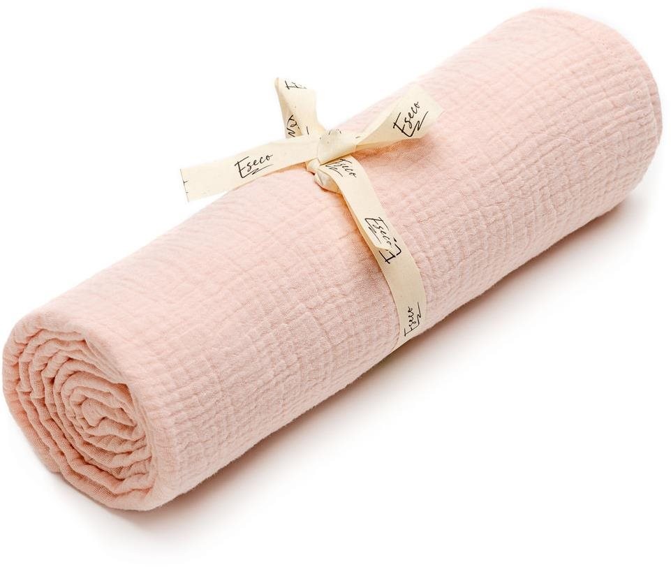 Gyerek fürdőlepedő ESECO muszlin fürdőlepedő Rózsaszín 120 × 120 cm